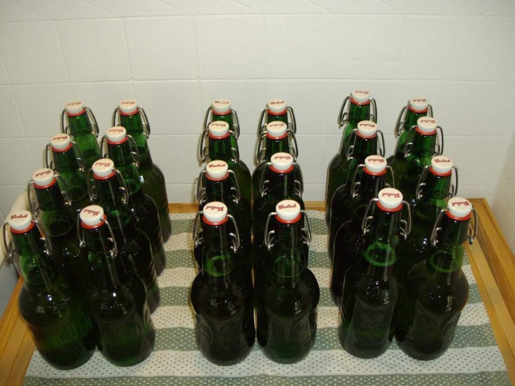 Lined up bottles!